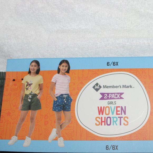 Members Mark Woven Shorts Girl's 6/6x - Picture 8 of 8